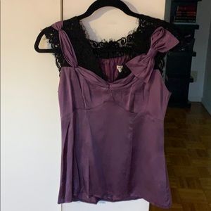 Beautiful Purple Nanette Lenore Blouse